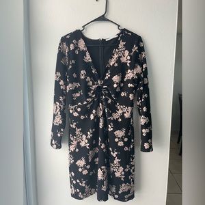 Long Sleeve Floral Dress - Abercrombie & Fitch - Size Large